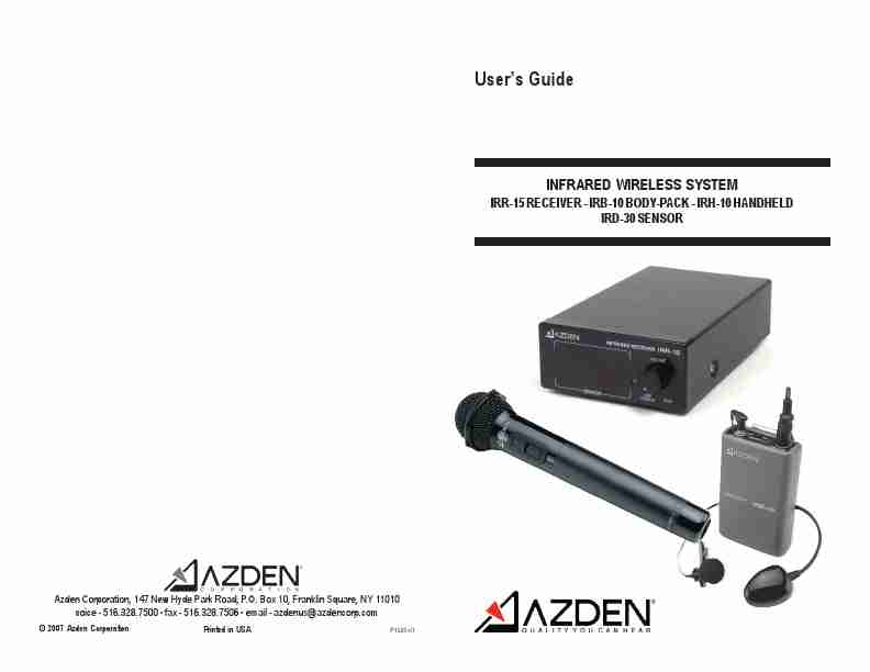 Azden Speaker System IRD-30-page_pdf